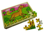 Wooden Jigsaw Puzzle 4 in 1 Puzzle Box