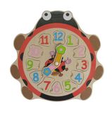 Wooden Ladybird Educational Toys Wooden Clock Puzzle