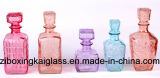 Glass Wine Bottle with Spraying Color