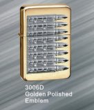 3006d Gold Polished Emblem Steel Star Metal Oil Lighter