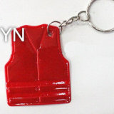 Red Vest Reflective Key Chain