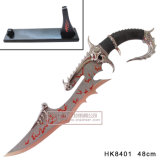 Fire Dragon Craft Knife Fantasy Knife Table Decoration 48cm