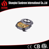 Water-Borne Non Stick Coating Round Shape Electrical Griddle Pan