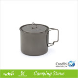 550ml 18.6oz Titanium Camping Mug with Lid