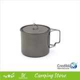 550ml 18.6oz Titanium Camping Mug with Lid