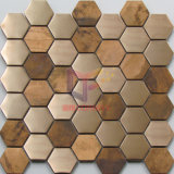 Stainless Steel Mix Copper Mosaic Tiles (CFM970)