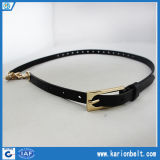 Women's Real Leather Belt with Chain, Modern and Elegant (15-13205)