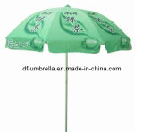 Full Color Printing 48'' Green Beach Outdoor Sun Umbrella