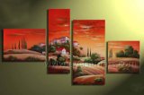 Wall Decoration Hand Painted Desert Landscape Painting (LA4-039)