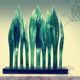 Green Jade Resin Sculpture for Home/Hotel Decoration