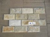 Beige Slate Stone Mushroom Tile Wall Cladding Tile