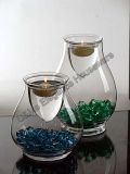 Glass Candle Holder / Glassware (HL115S, HL115L)