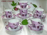 Porcelain Cup and Saucer (YD09-CS005)
