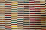 Colorful Strip Poly and Rayon Velvet Fabric (F73)