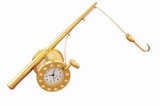 Fishing Tackle-Mini Fishing Reel Clock