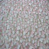 Applique Chemical Satin Floral Embroidery Fabric Textile