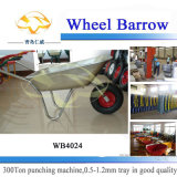 Galvanized Tray Garden Wheel Barrow for Russia (WB4024Z)