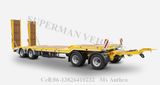 Four Axle Lowbed Drawbar Full Dolly Trailer/ Lowdeck Body Trailer