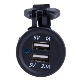 Waterproof USB Charger Adapter Socket 12-24V Outlet Power Jack Marine Motorcycles