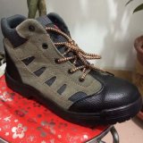 Industrial Steel Toe PU/Leather Sole Safety Working Labor Shoes
