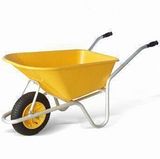 Heavy-Duty Plastic Tray Wheelbarrow with UV-Resistant Powder Coating