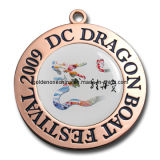 Custom Printed Copper Plated Epoxy Coated Souvenir Medal
