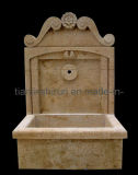 Wall Fountain, Antique Stone Carving (XF465)