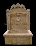 Wall Fountain, Antique Stone Carving (XF465)