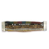 Magnetic Clasp Handmade Hipanema Fashion Bracelet (HBL-10846)