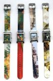 Metal Watch With Colorful Strap