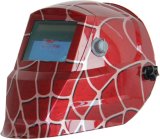 Red Spider Web Solar Power Auto Darken Welding Helmet