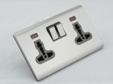 New Design British Standard Double 13A Universal Wall Switched Socket