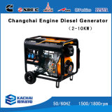 Air Cooled Howe Use Changchai Diesel Generator 5kw Genset