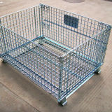 Foldable Metal Galvanized Wire Mesh Trolley