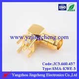 SMA Female Right Angle PCB Connector, SMA-Kwe-3