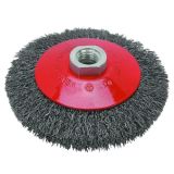 Bevel Brush with High Quality (Crimed wire, 85mm, 100mm diameter)