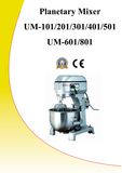 Planetary Mixer (Food Mixer)