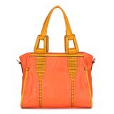 Orange Hollow out Women Fashion Tote Handbags (MBNO034070)