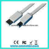 Flat USB 2.0 Am to Bm Printer Cable Computer Cable