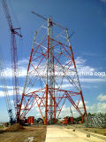 River Crossing Power Transmission Steel Tower