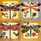 Hand Painted Ceramic Coaster CS024