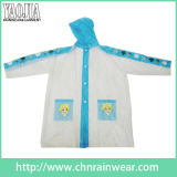 Popular Cartoon Design Children PVC Raincoat