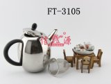 Stainless Steel Black Plastic Handle Kettle (FT-3105-XY)