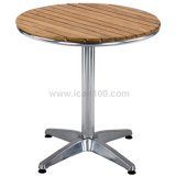Patio Aluminum Wooden Table (DT-06260R4)