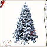 1.5m Flocked White Xmas Christmas Trees Decorations Ornament Gift