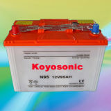 N95-12V95ah JIS Standard Lead Acid Dry Charged Car Battery