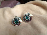Austrian Green Crystal Fashion Earrings Jewelry Jewellery for Women Girls Ladies