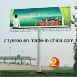 Unipole Double Sides Advertising Steel Billboard