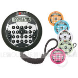 8 Digits Small Hamburger Shaped Calculator with Football Printing with Hanging Cord (LC540A)