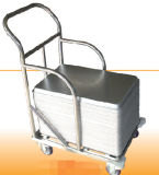 Stainless Steel Trolley with Wheels (SN1980)